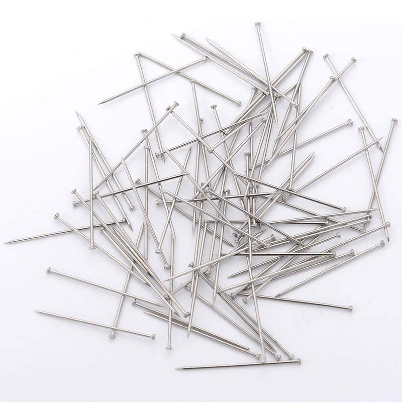 TH 3500pcs Stainless Steel Head Pins Fine Satin Pin Dressmaker Pins for Jewelry Making, Sewing and Craft, Nickel Plated, 26 mm - Image 3